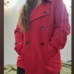 Red Pea Coat